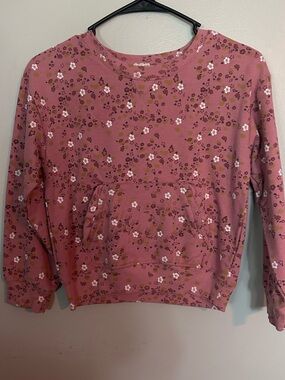5 for $20! Jessica Simpson Floral Crewneck Sweatshirt - Rose Pink